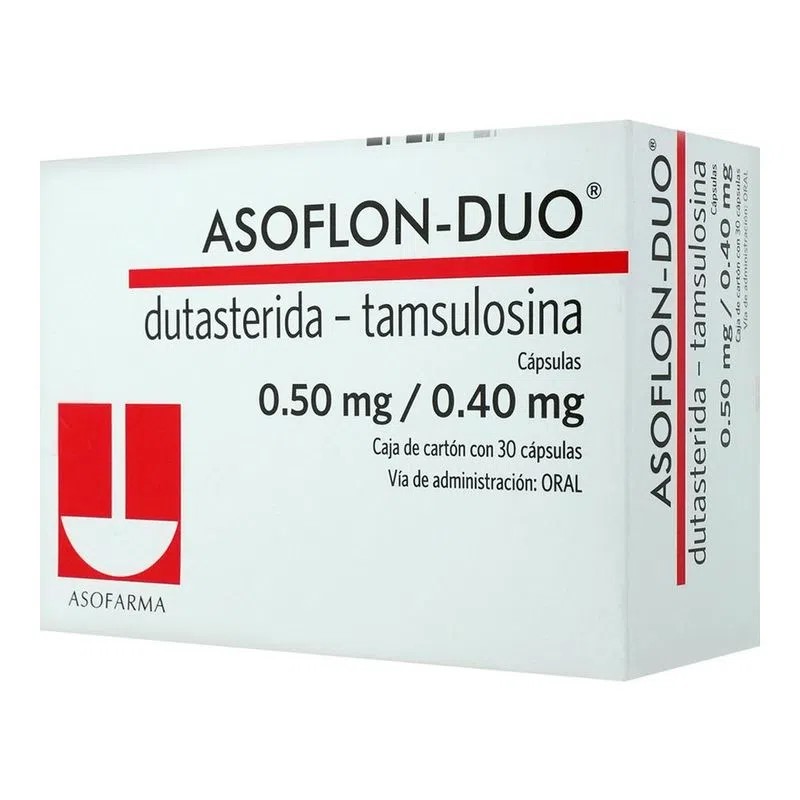 ASOFLON DUO 0.5/0.4 MG C/30 CAP DUTASTERIDA TAMSULOSINA LAB ASOFARMA