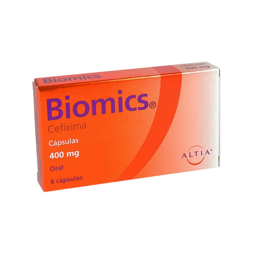 BIOMICS 400 MG C/6 CAPSULAS CEFIXIMA LAB ALTIA