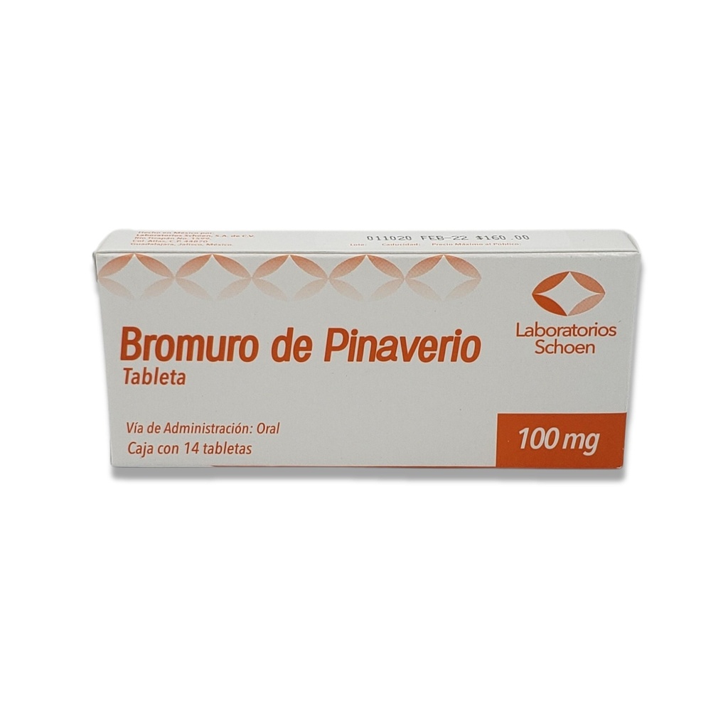 [2006] BROMURO DE PINAVERIO 100MG C/14 TAB LAB SCHOEN