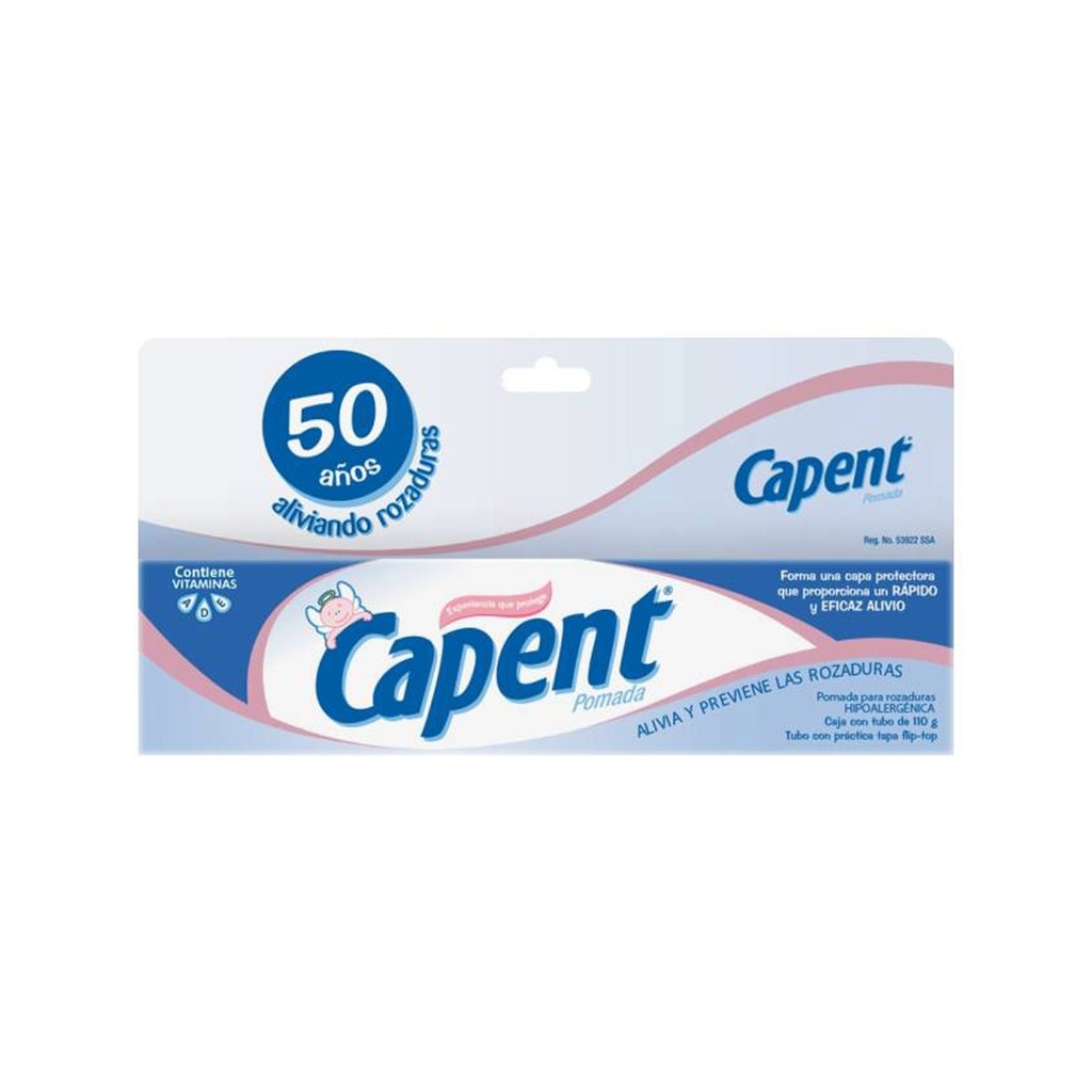 [2023] CAPENT POMADA 0.1/25 G/100 G TUBO C/110 G CLORURURO DE BENZALCONIO OXIDO DE ZINC LAB GRISI