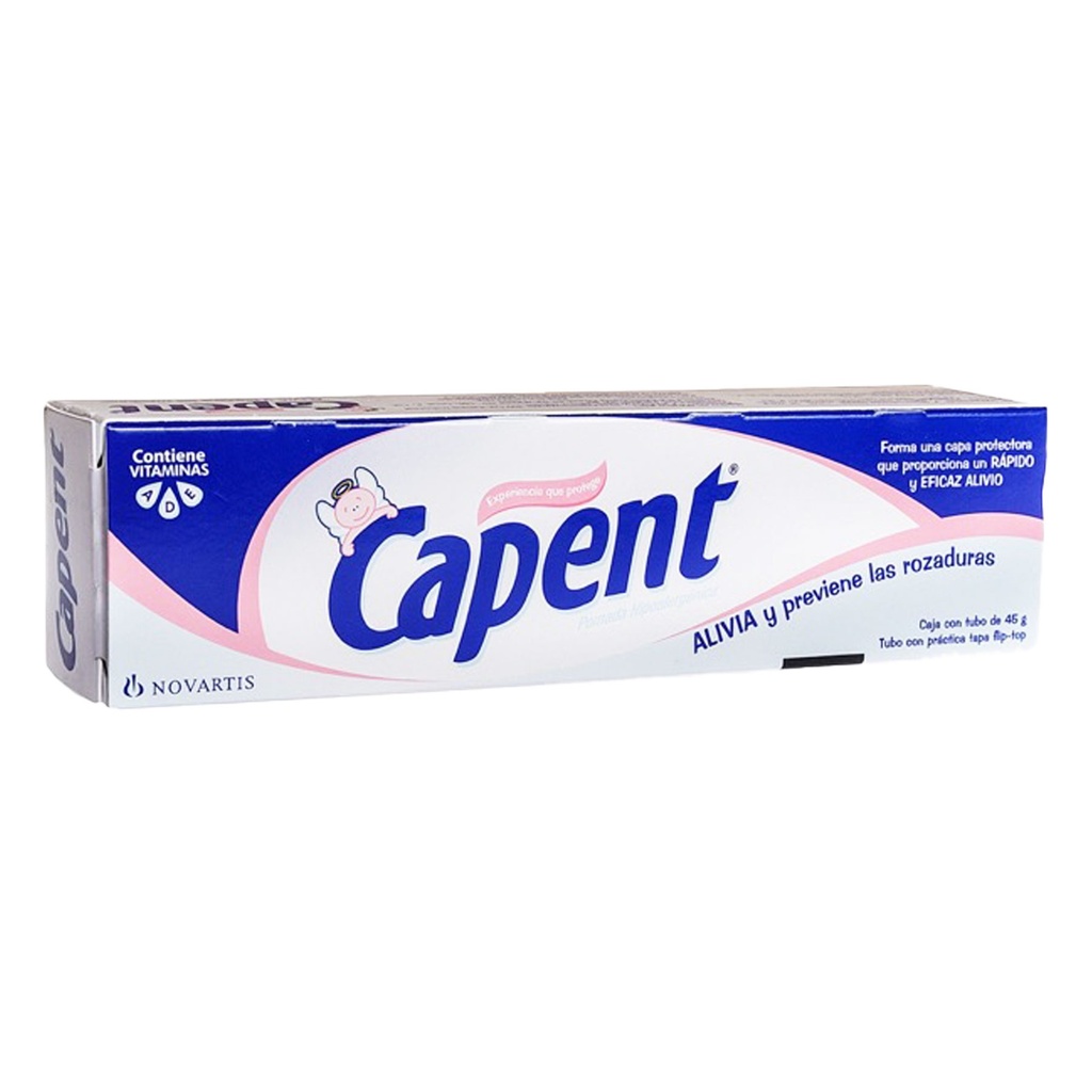 [2024] CAPENT POMADA 0.1/25 G/100 G TUBO C/45 G CLORURURO DE BENZALCONIO OXIDO DE ZINC LAB GRISI