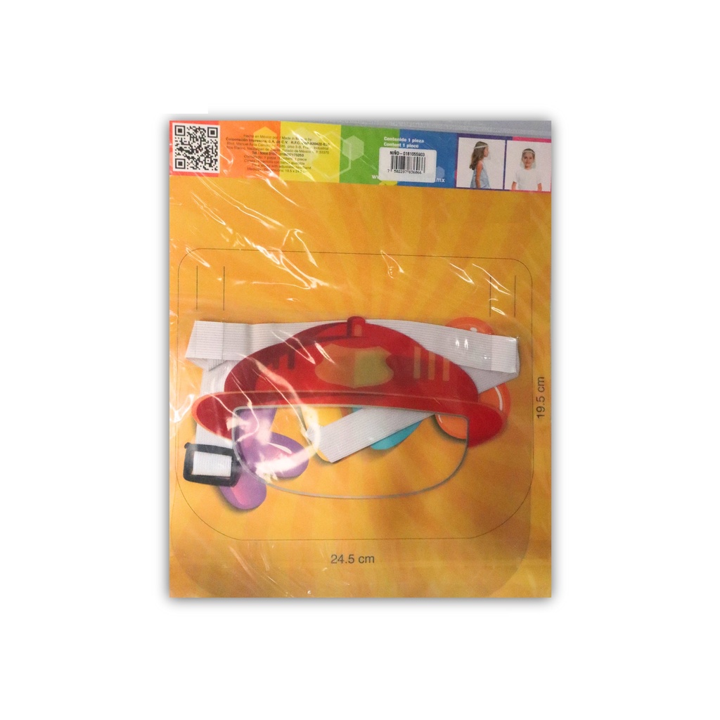 CARETA PROTECTORA IMPRESA NIÑO C/1 PIEZA FACESHIELDS4ALL