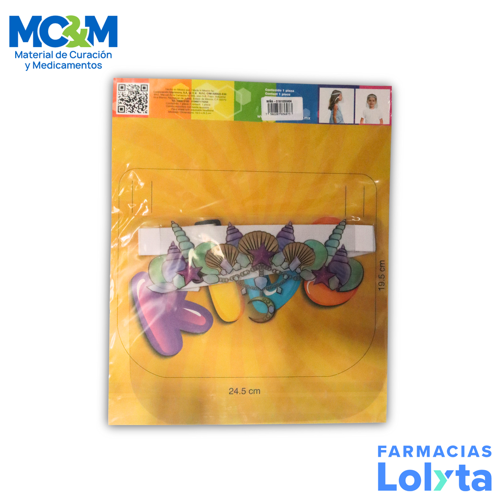CARETA PROTECTORA NIÑA C/1 PIEZA FACESHIELDS4ALL