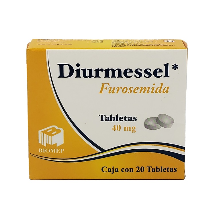 FUROSEMIDA 40 MG C/20 TAB DIURMESSEL LAB BIOMEP