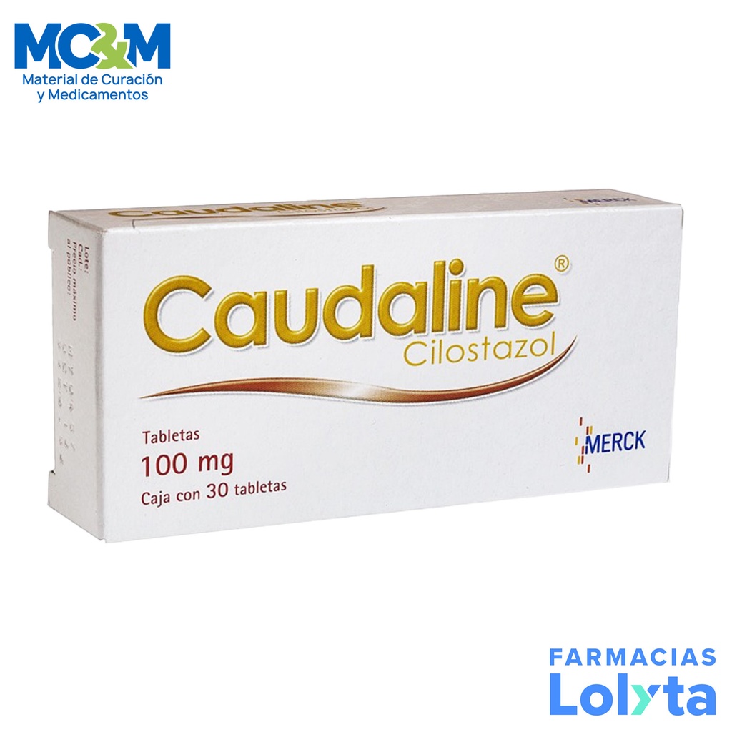 CAUDALINE 100 MG C/30 TAB CILOSTAZOL LAB MERCK
