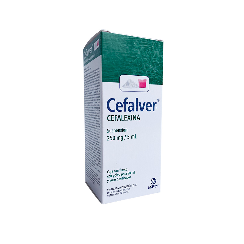 CEFALEXINA SUSP 250MG/5ML C/90ML CEFALVER LAB MAVER