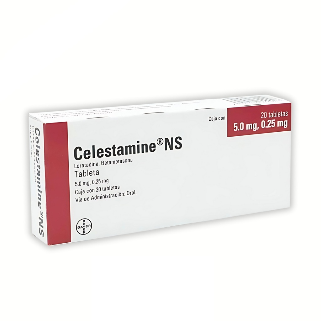 [2048] CELESTAMINE NS 5/0.25MG C/20 TAB LORATANIDA BETAMETASONA LAB BAYER