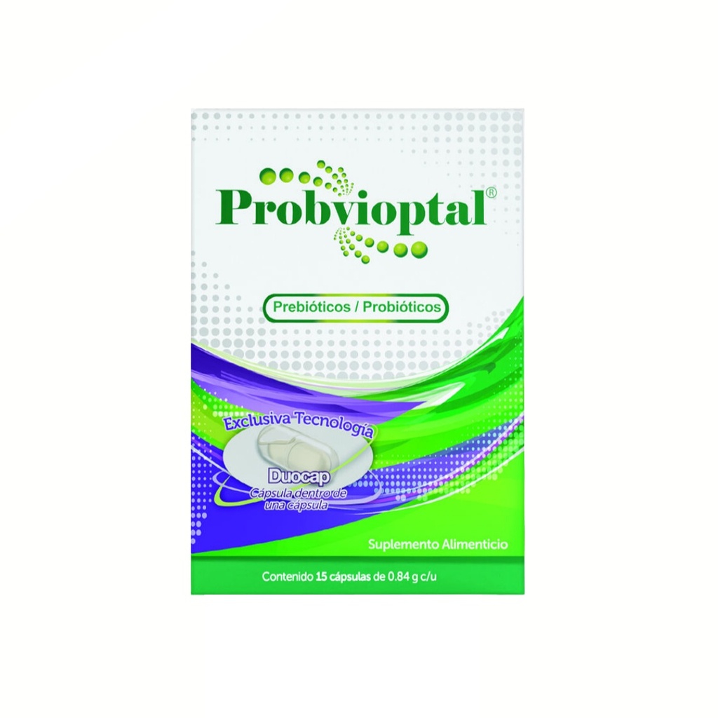 PROBVIOPTAL 0.84 G C/15 CAP PREBIOTICOS PROBIOTICOS SUPLEMENTO ALIMENTICIO LAB VCAPS
