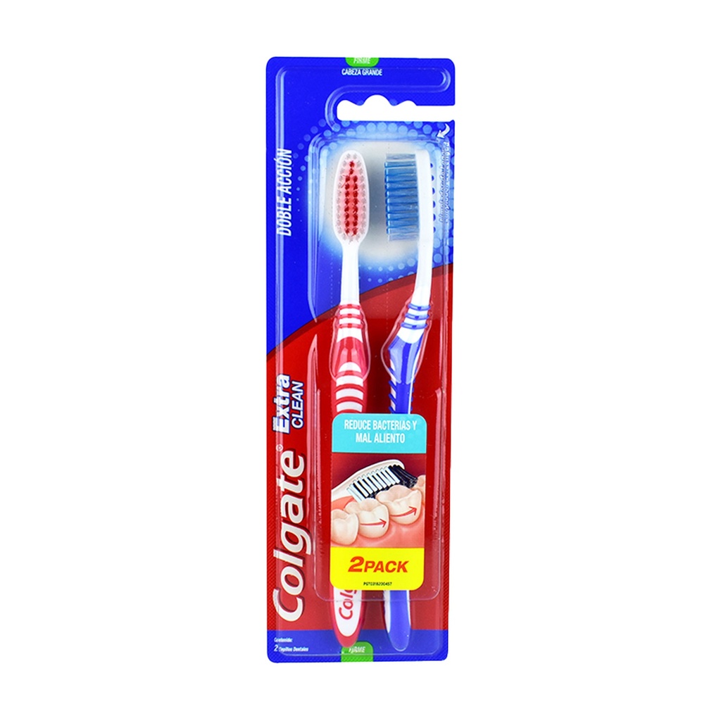 CEPILLO DENTAL EXTRA CLEAN 2 PACK DURO COLGATE