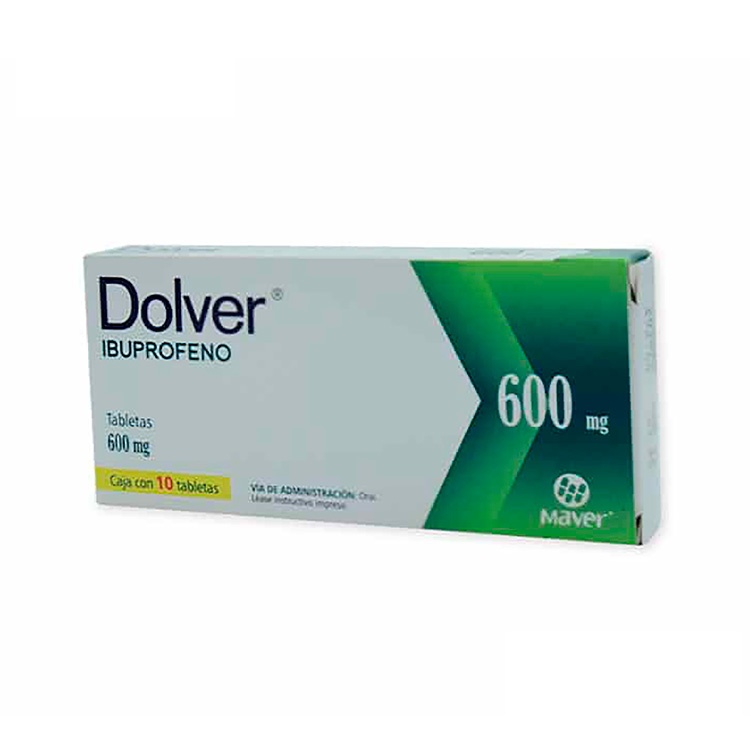 IBUPROFENO 600 MG C/10 TAB DOLVER LAB MAVER
