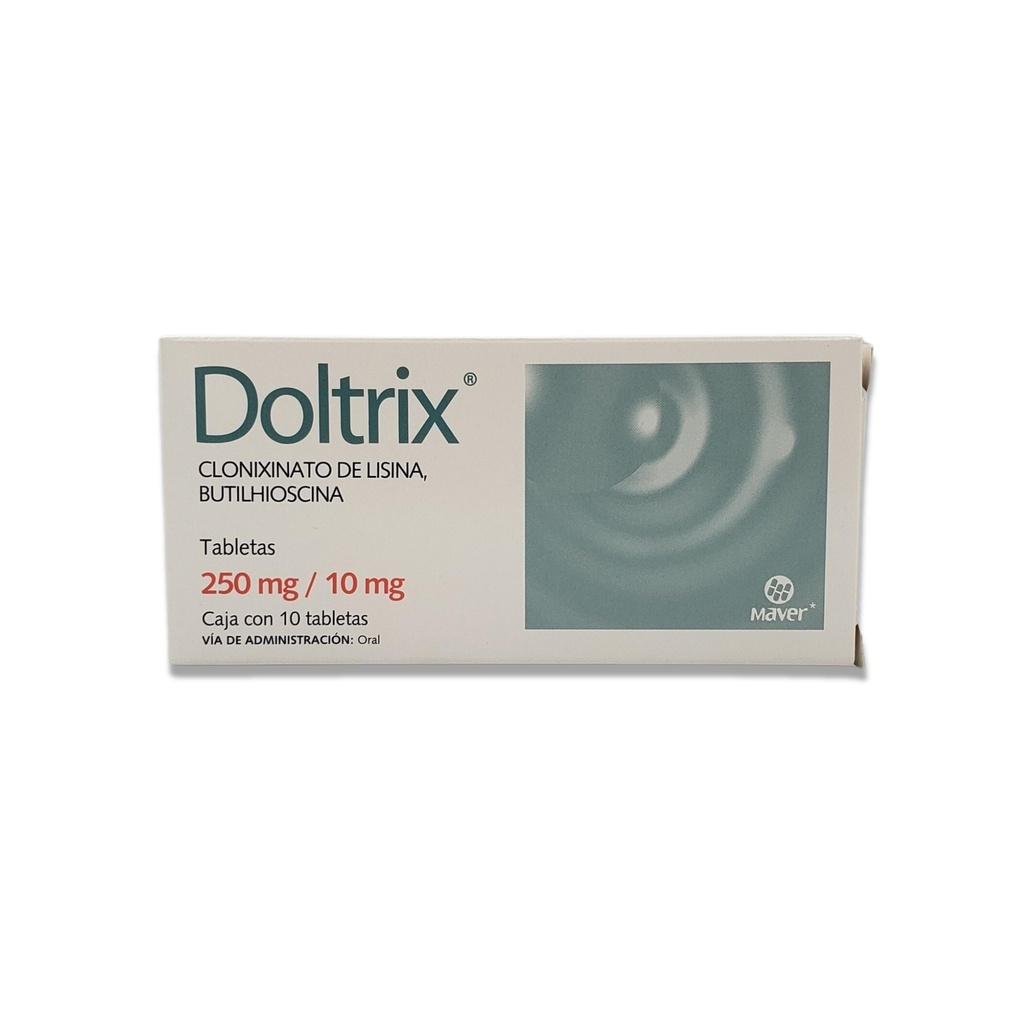 CLONIXINATO DE LISINA BUTILHIOSCINA 250MG/10MG C/10 TAB DOLTRIX LAB MAVER