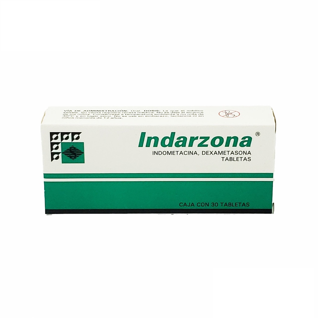 INDOMETACINA DEXAMETASONA 25/0.5 MG C/30 TAB INDARZONA LAB STREGER