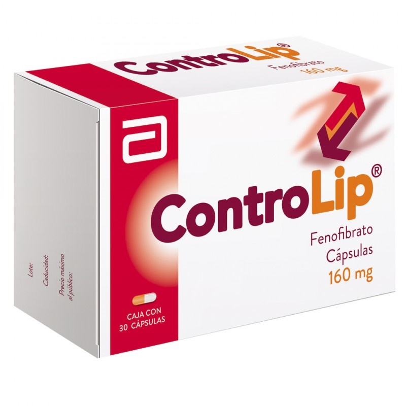 CONTROLIP 160MG C/30 CAPSULAS FENOFIBRATO LAB ABBOTT