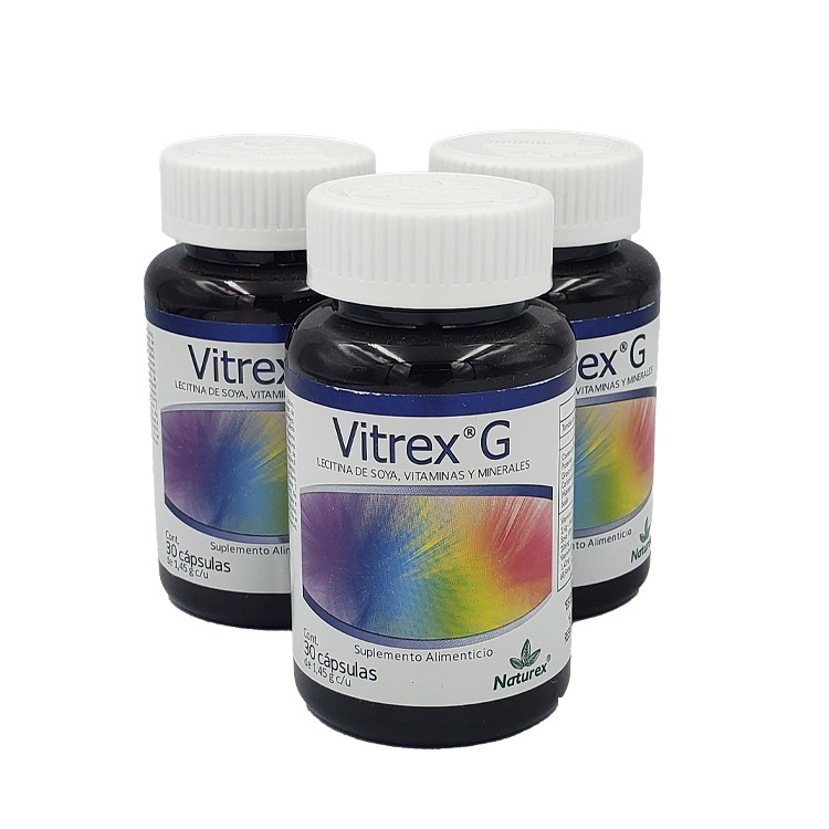 LECITINA DE SOYA VITAMINAS Y MINERALES C/30 CAP VITREX G LAB NATUREX