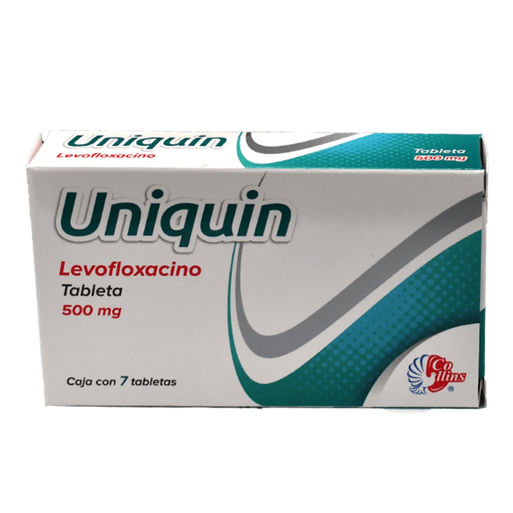 LEVOFLOXACINO 500 MG C/7 TAB UNIQUIN LAB COLLINS