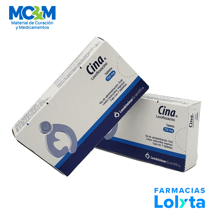 LEVOFLOXACINO 750 MG C/7 TAB CINA LAB LANDSTEINER