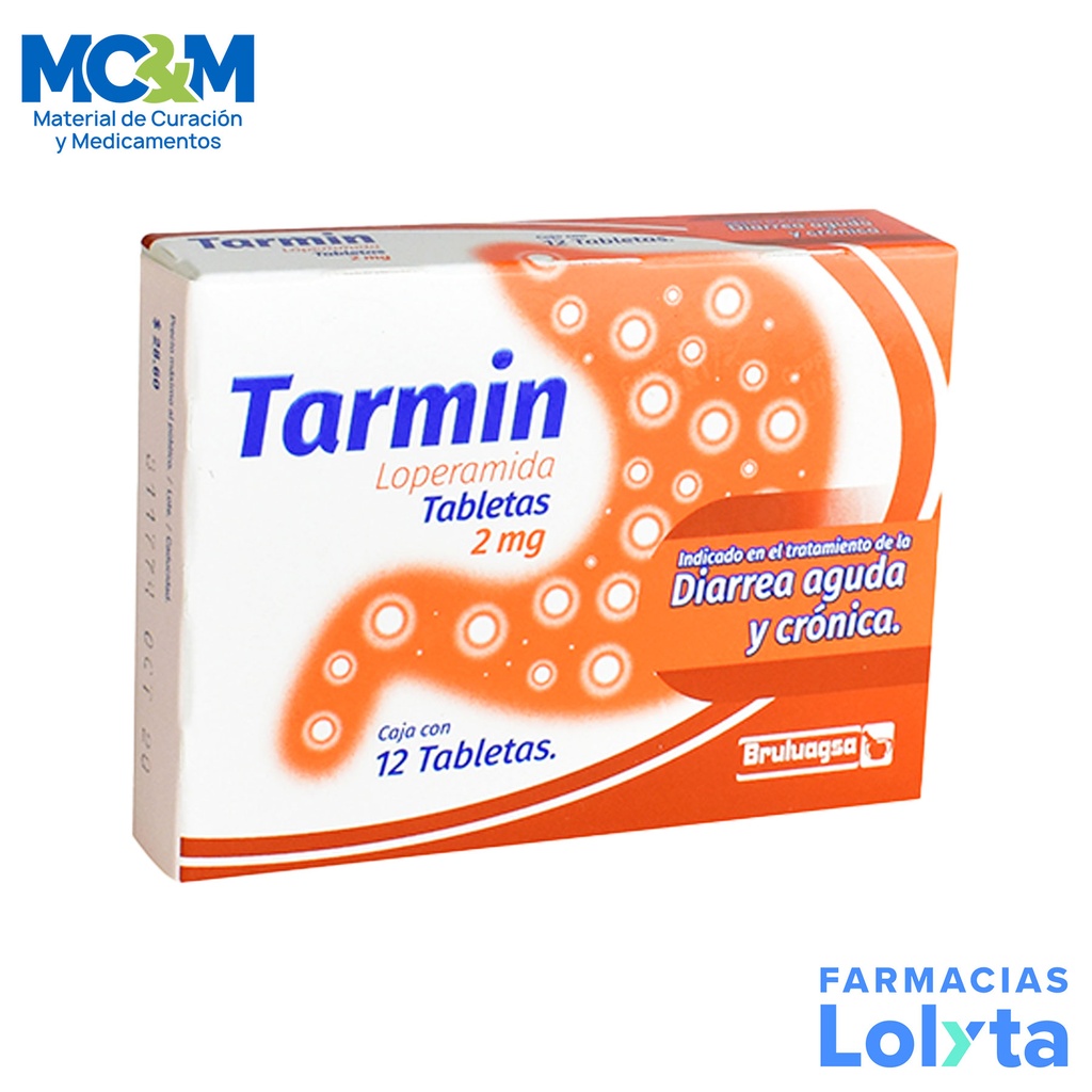 LOPERAMIDA 2 MG C/12 TAB TARMIN LAB BRULUAGSA