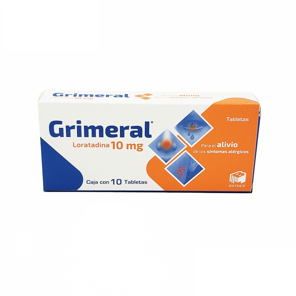 [2122] LORATADINA 10 MG C/10 TAB GRIMERAL LAB BIOMEP