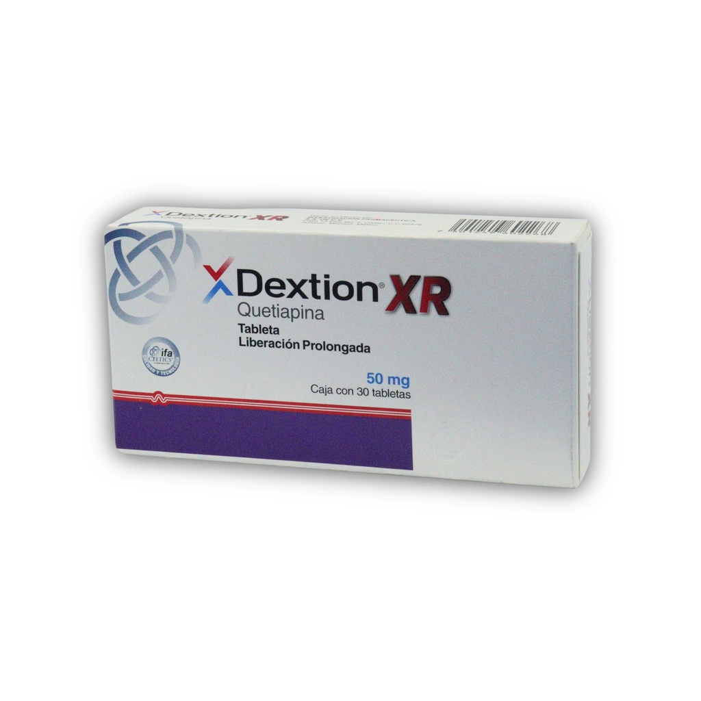 DEXTION XR LP 50 MG C/30 TAB QUETIAPINA LAB IFA CELTICS