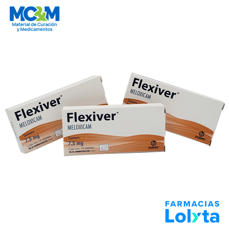 [2157] MELOXICAM 7.5 MG C/14 TAB FLEXIVER LAB MAVER