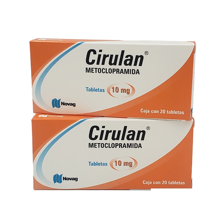 METOCLOPRAMIDA 10 MG C/20 TAB CIRULAN LAB NOVAG