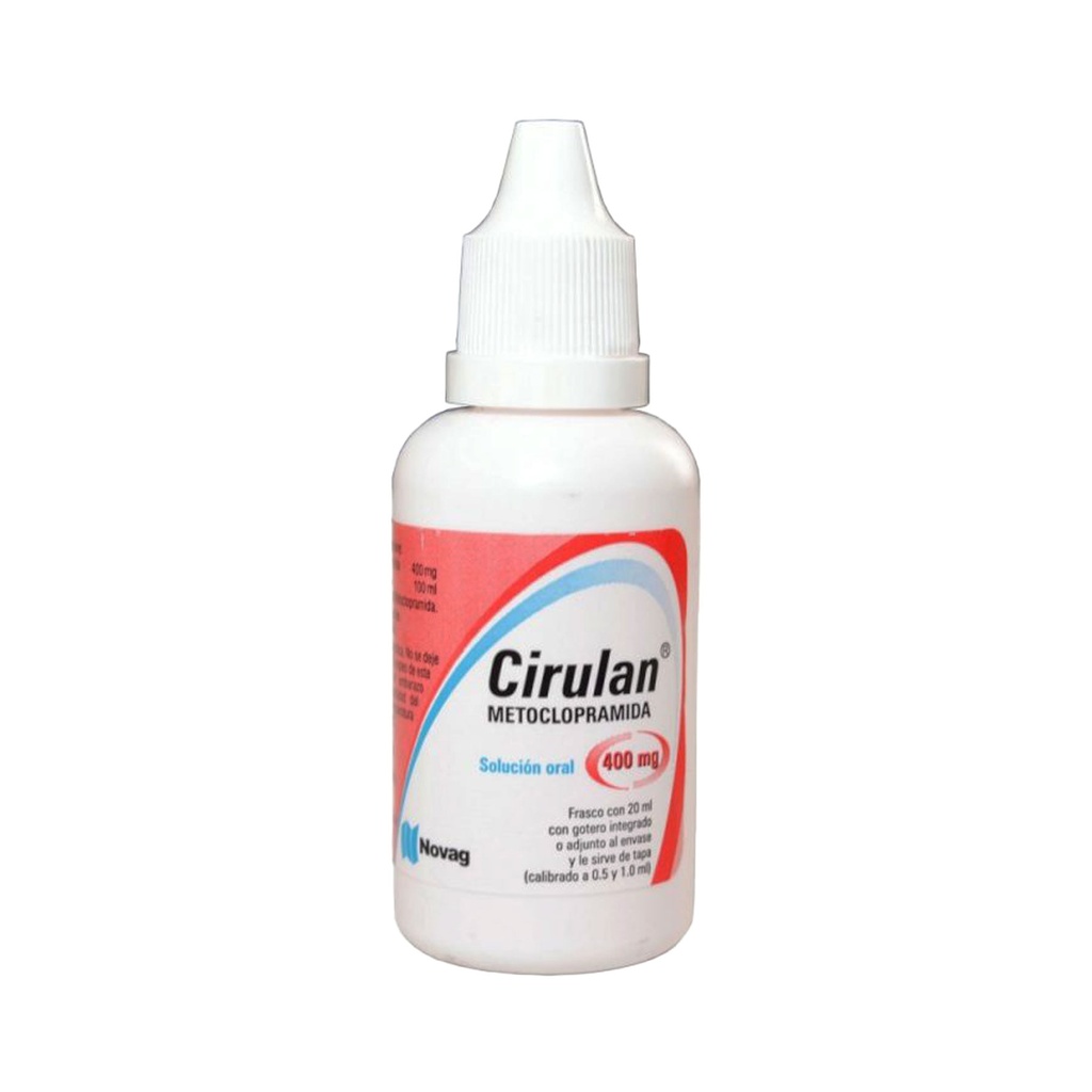 METOCLOPRAMIDA SOL ORAL 400 MG/100 ML FCO GOTERO C/20 ML CIRULAN LAB NOVAG