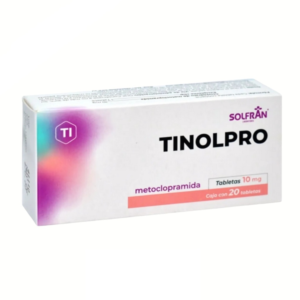 METOCLOPRAMIDA 10 MG C/20 TAB TINOLPRO LAB SOLFRAN