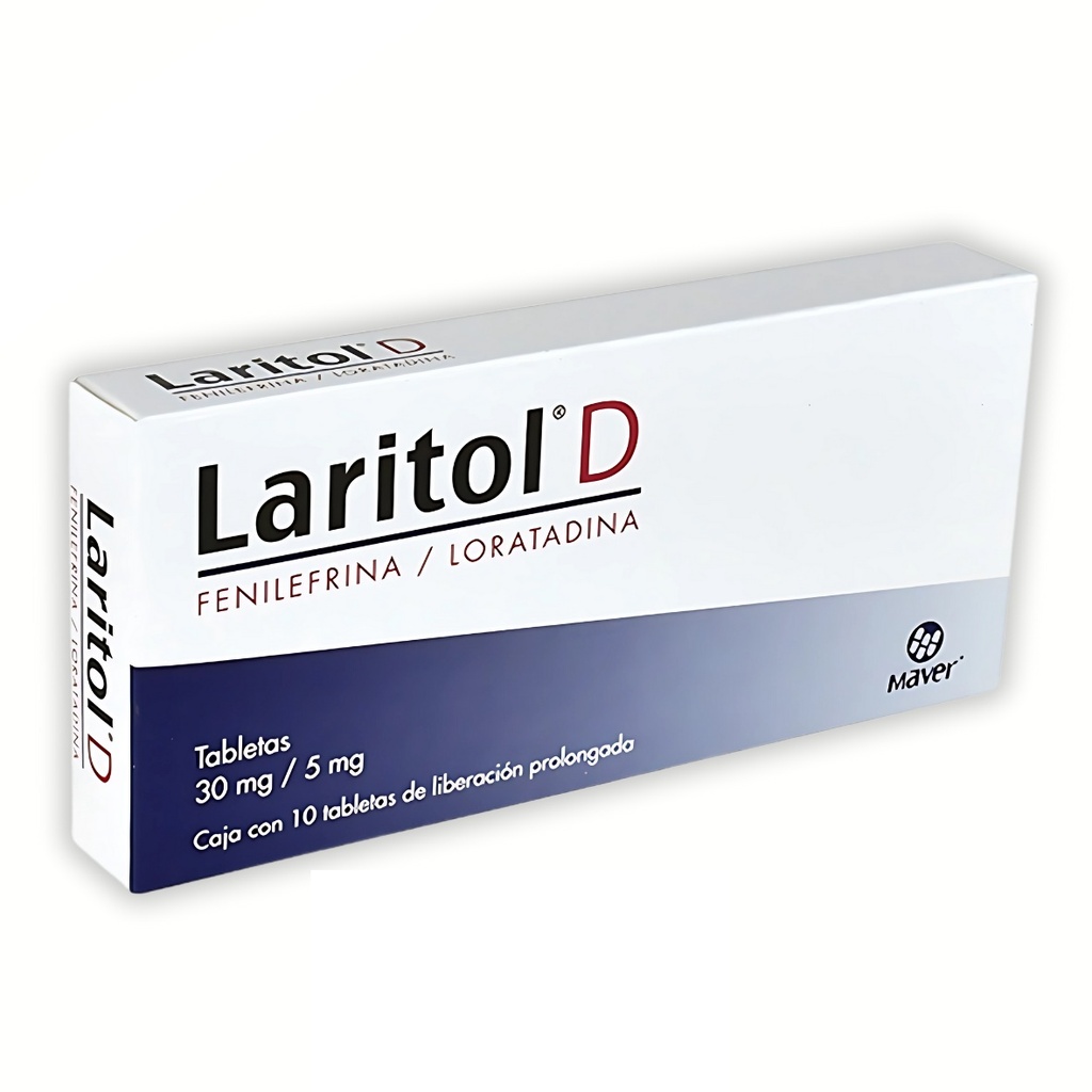 FENILEFRINA LORATADINA 30/5 MG C/10 TAB LP LARITOL D LAB MAVER