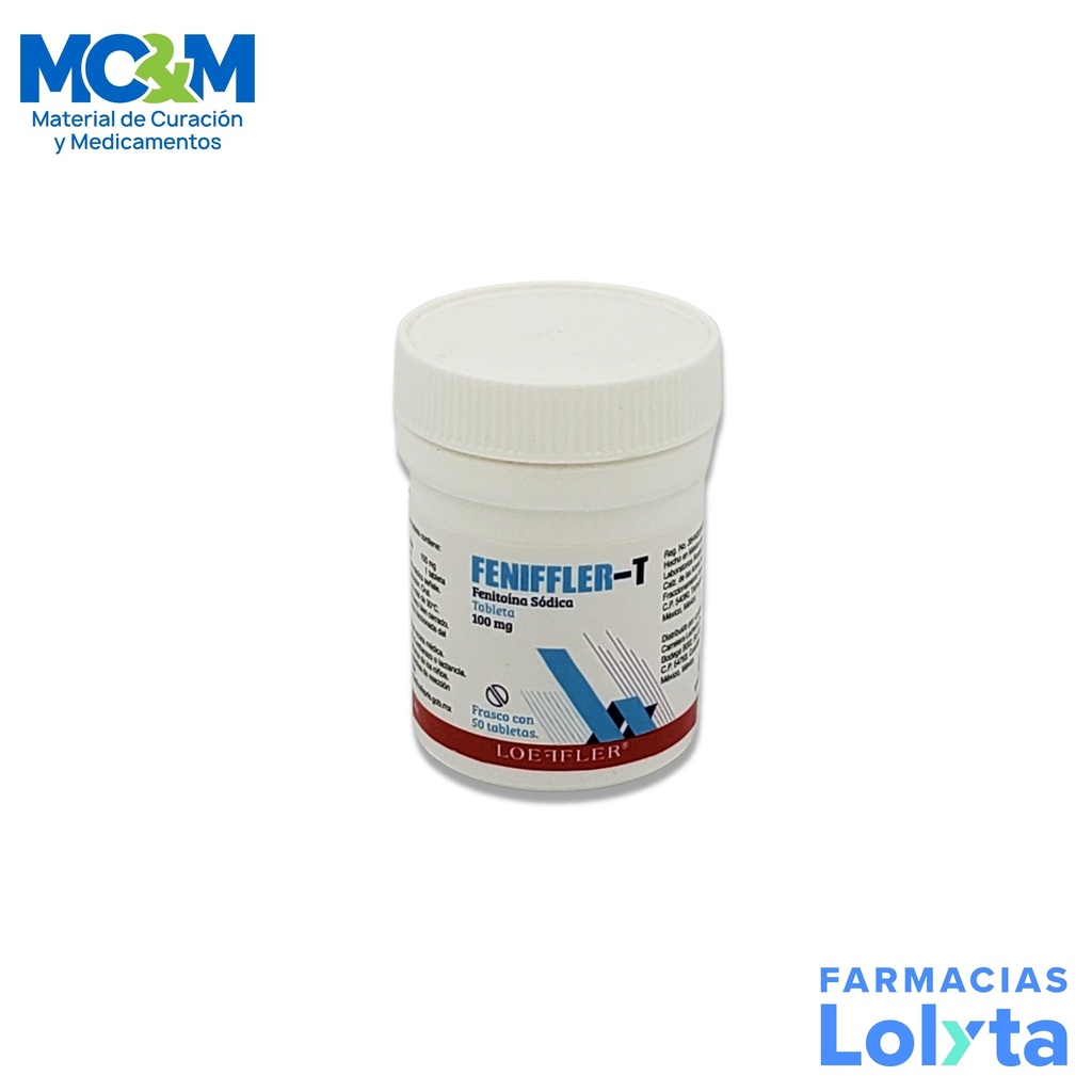 FENITOINA SODICA 100 MG C/50 TAB FENIFFLER-T LAB LOEFFLER