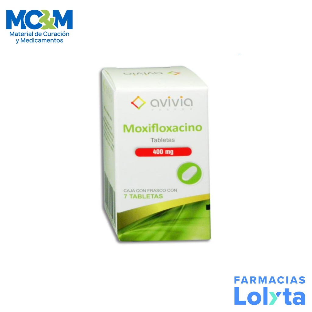 MOXIFLOXACINO 400 MG C/7 TAB LAB AVIVIA