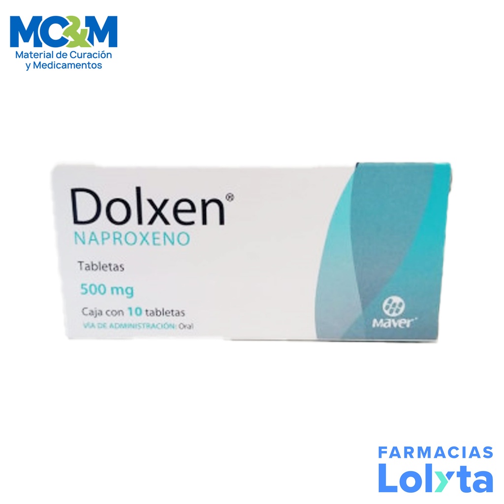 NAPROXENO 500 MG C/10 TAB DOLXEN LAB MAVER