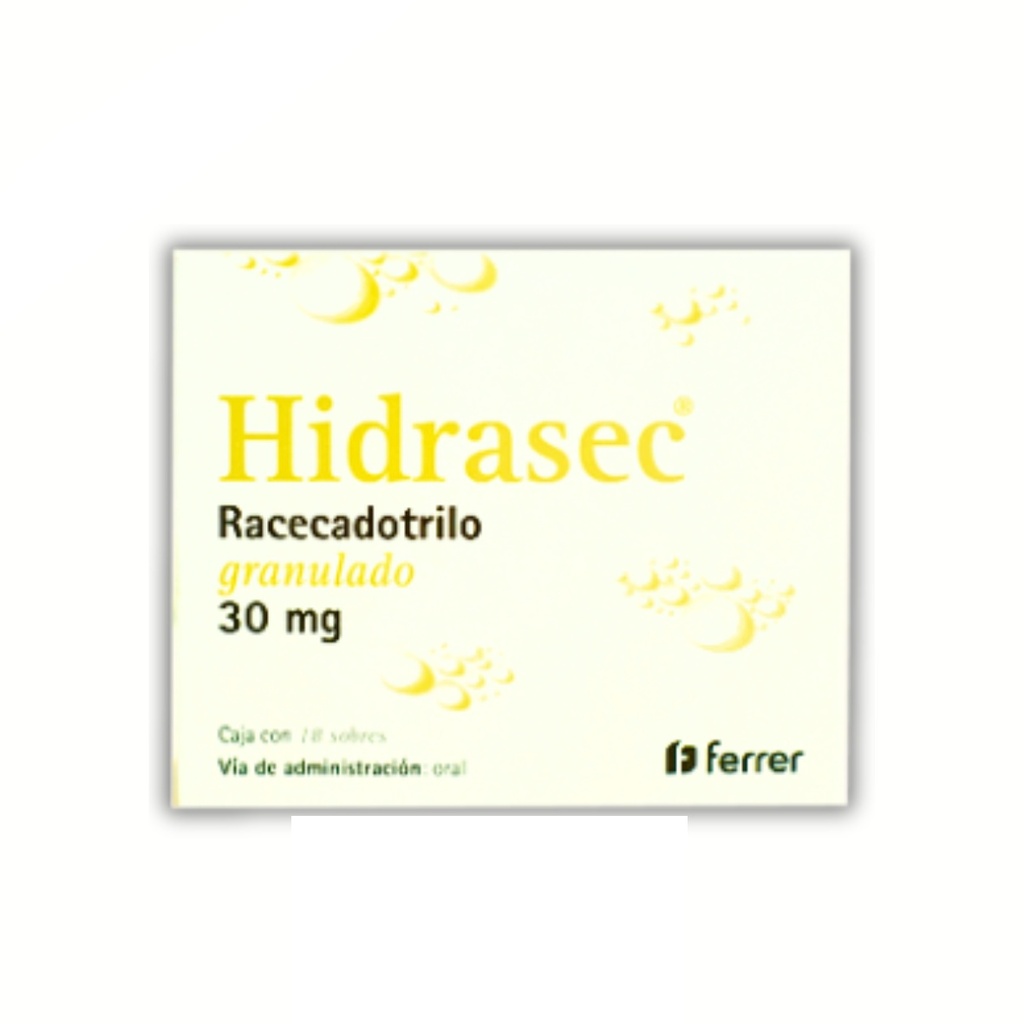 HIDRASEC 30 MG C/18 SOBRES GRANULADO RACECADOTRILO LAB FERRER