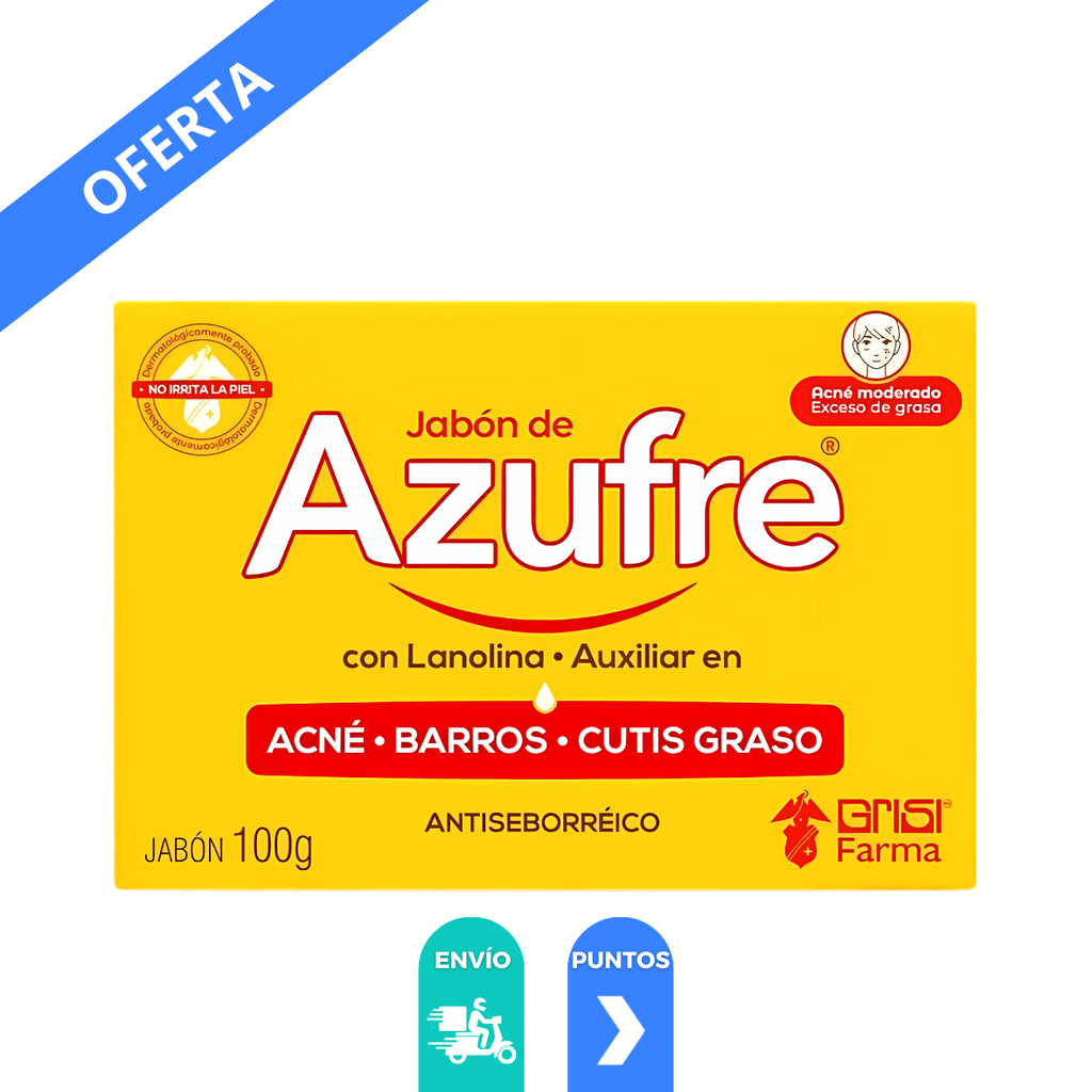 JABON DE AZUFRE C/100G LAB GRISI