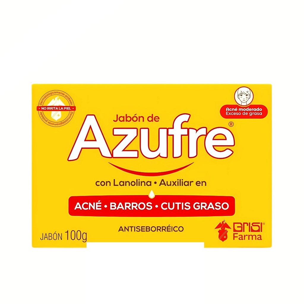 JABON DE AZUFRE C/100G LAB GRISI