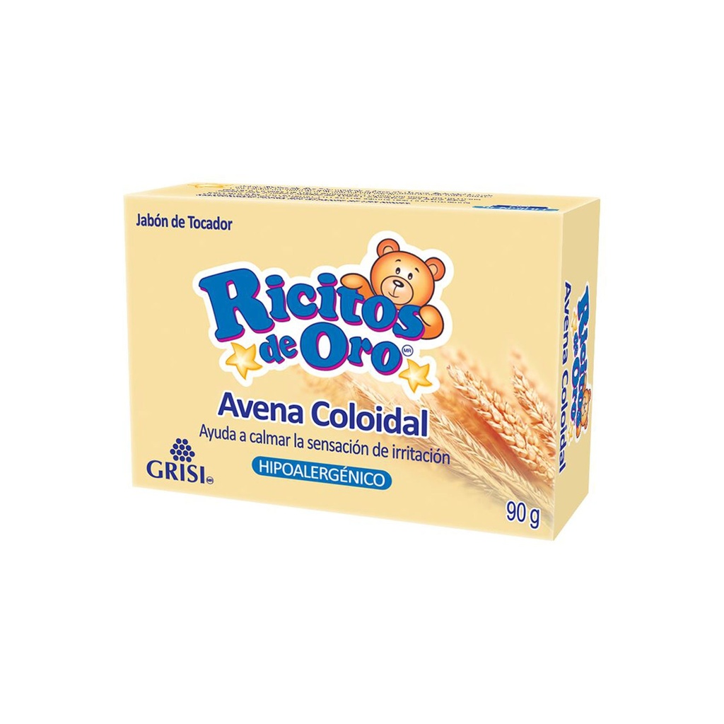 JABON RICITOS DE ORO PARA BEBE AVENA C/90 G GRISI