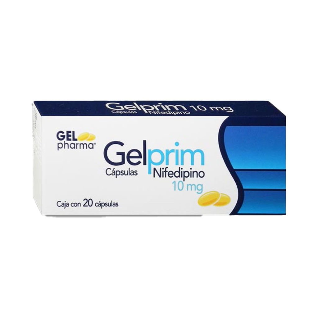 NIFEDIPINO 10MG C/20 CAP GELPRIM LAB GELPHARMA