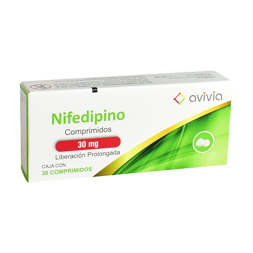 NIFEDIPINO 30 MG C/30 COMPRIMIDOS LAB AVIVIA