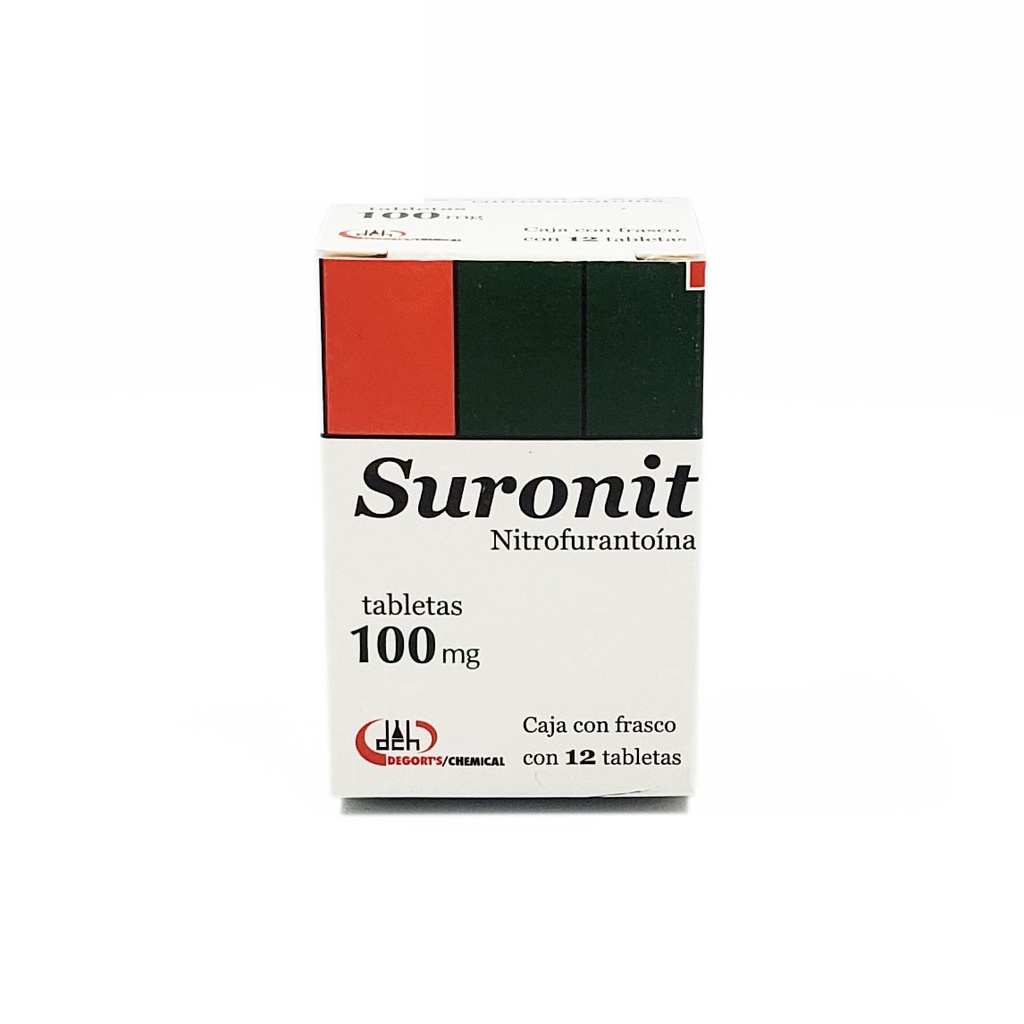 NITROFURANTOINA 100 MG C/12 TAB SURONIT LAB DEGORTS