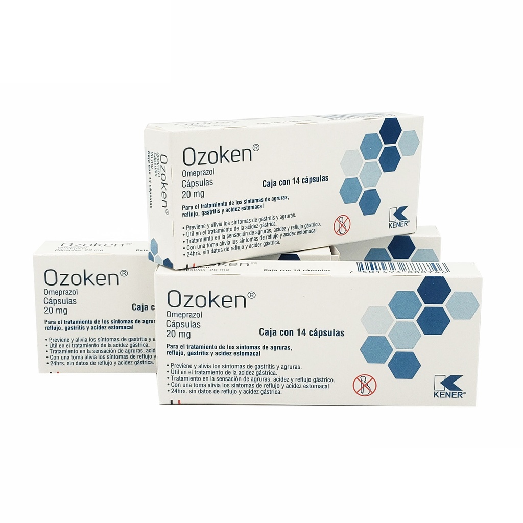 OMEPRAZOL 20 MG C/14 CAP OZOKEN LAB KENER