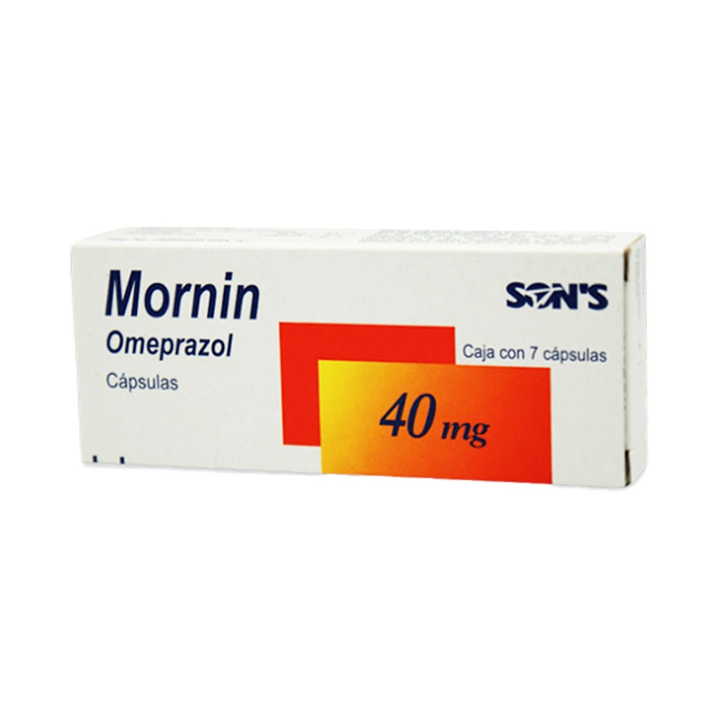 OMEPRAZOL 40 MG C/7 CAP MORNIN LAB SONS