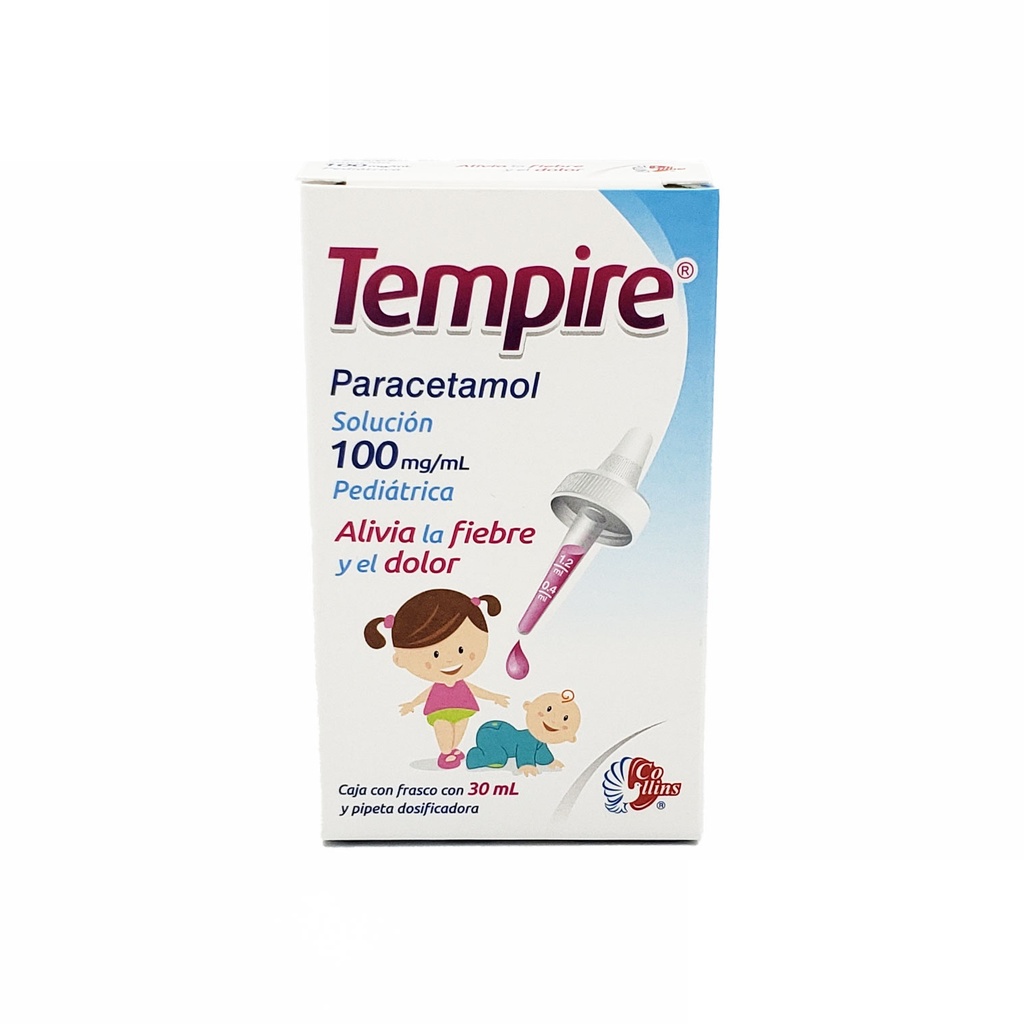 PARACETAMOL SOL PEDIATRICA 100 MG/ML C/30 ML TEMPIRE LAB COLLINS