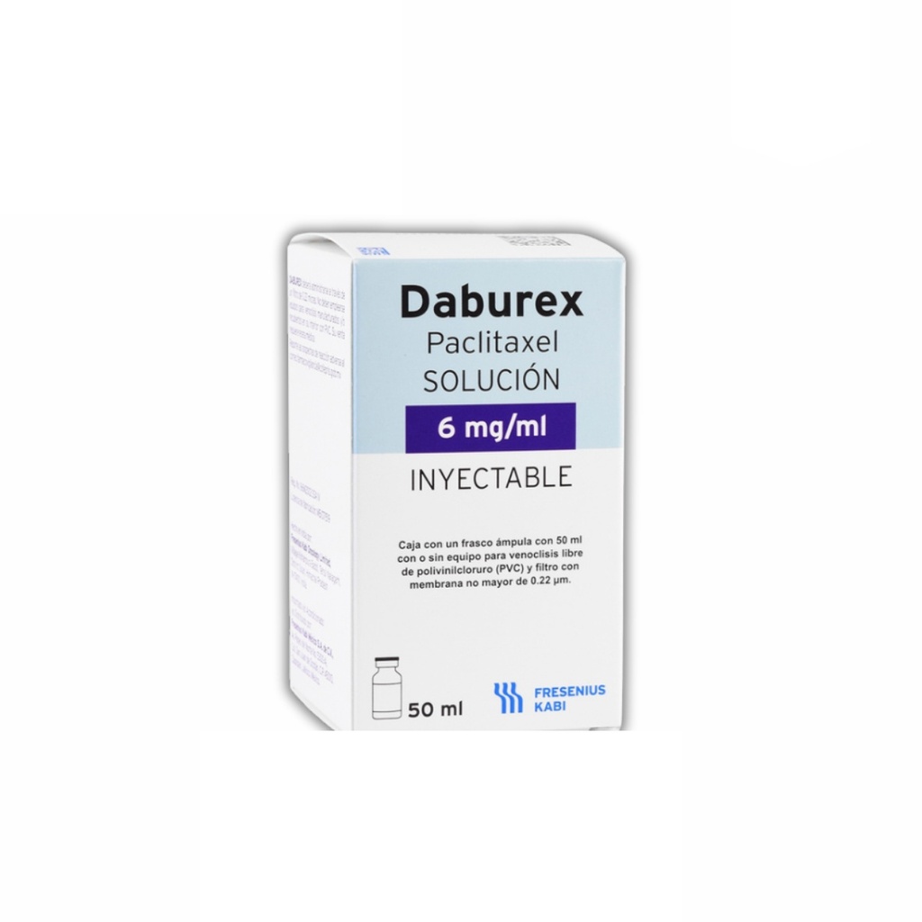 PACLITAXEL SOL INY 300 MG/50 ML (6 MG/ML) DABUREX LAB FRESENIUS