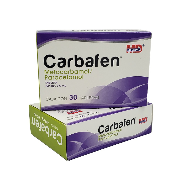 METOCARBAMOL PARACETAMOL 400/350 MG C/30 TAB CARBAFEN LAB LIFERPAL MD