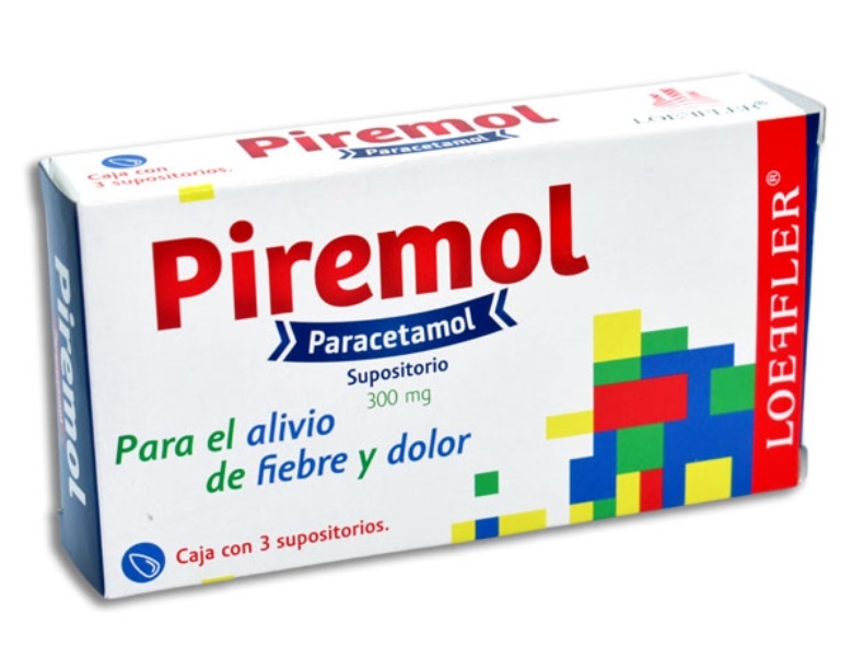 PARACETAMOL 300 MG C/3 SUPOSITORIOS PIREMOL LAB LOEFFLER