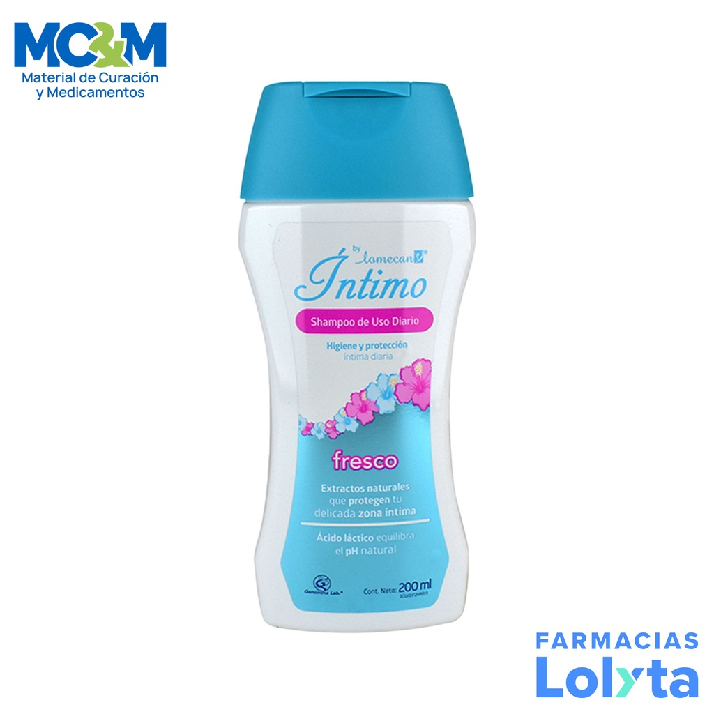 LOMECAN V SHAMPOO INTIMO ULTRA FRESH C/200 ML AROMA NATURAL LAB GENOMMA