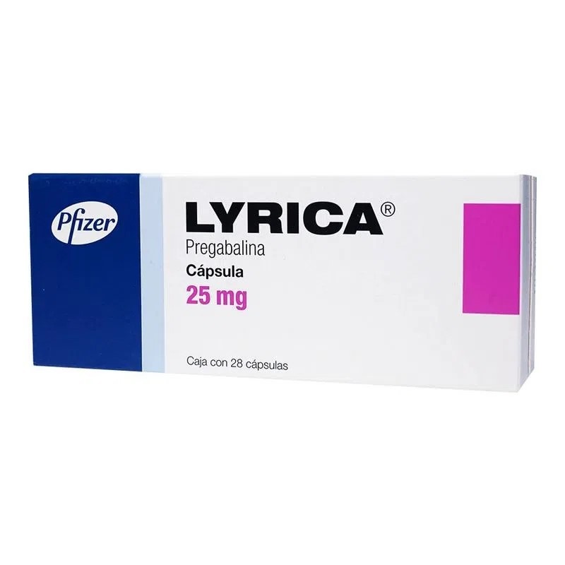 LYRICA 25 MG C/28 CAP PREGABALINA LAB PFIZER