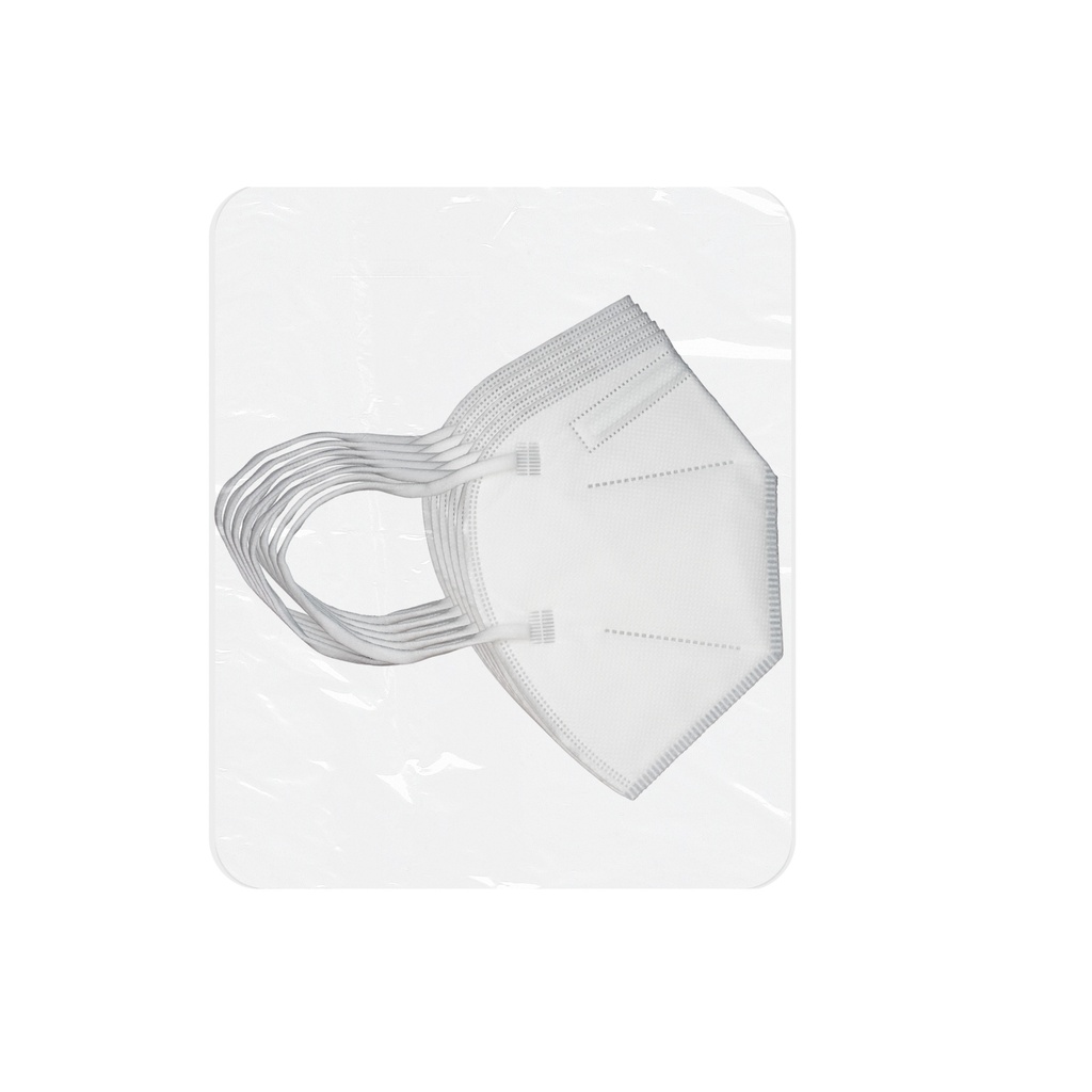 MASCARILLA PROTECTORA BLANCA KN95 C/5 PIEZAS DENTILAB