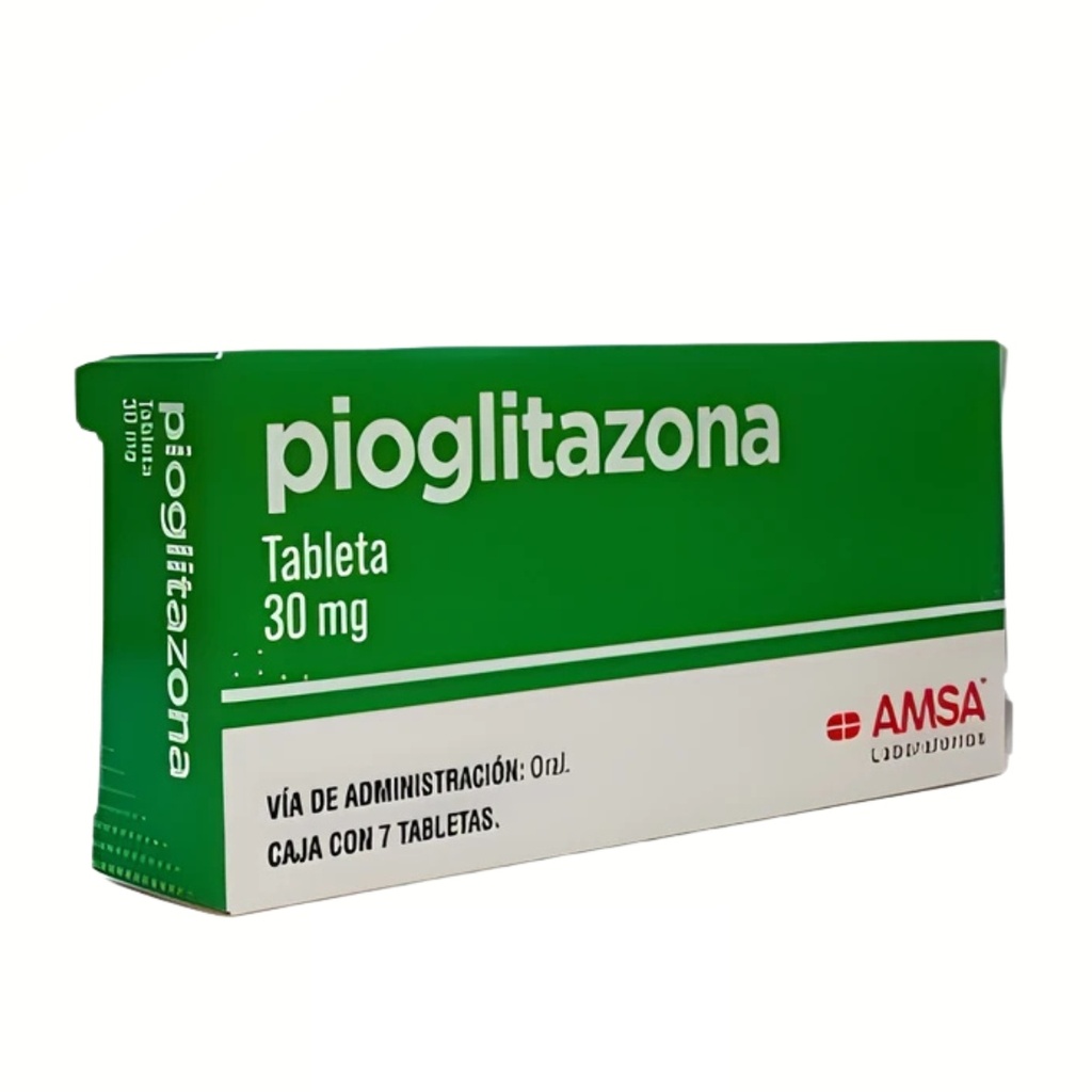 PIOGLITAZONA 30 MG C/7 TAB LAB AMSA