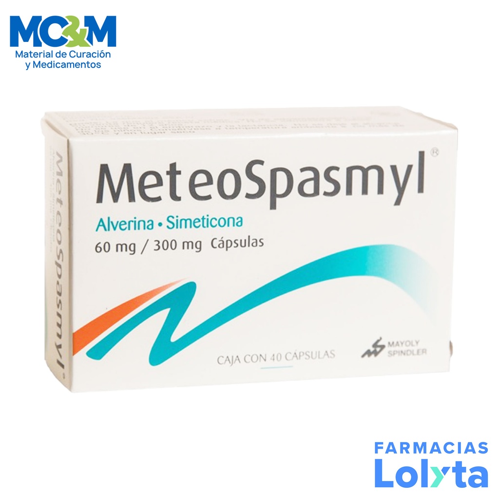 METEOSPASMYL 60/300 MG C/40 CAP ALVERINA SIMETICONA LAB MAYOLY