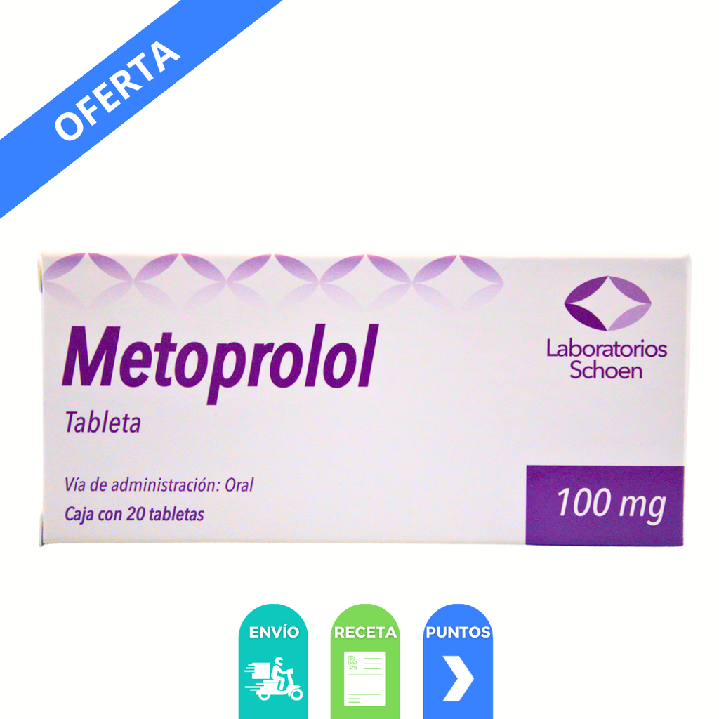 [2306] METOPROLOL 100 MG C/20 TAB LAB SCHOEN